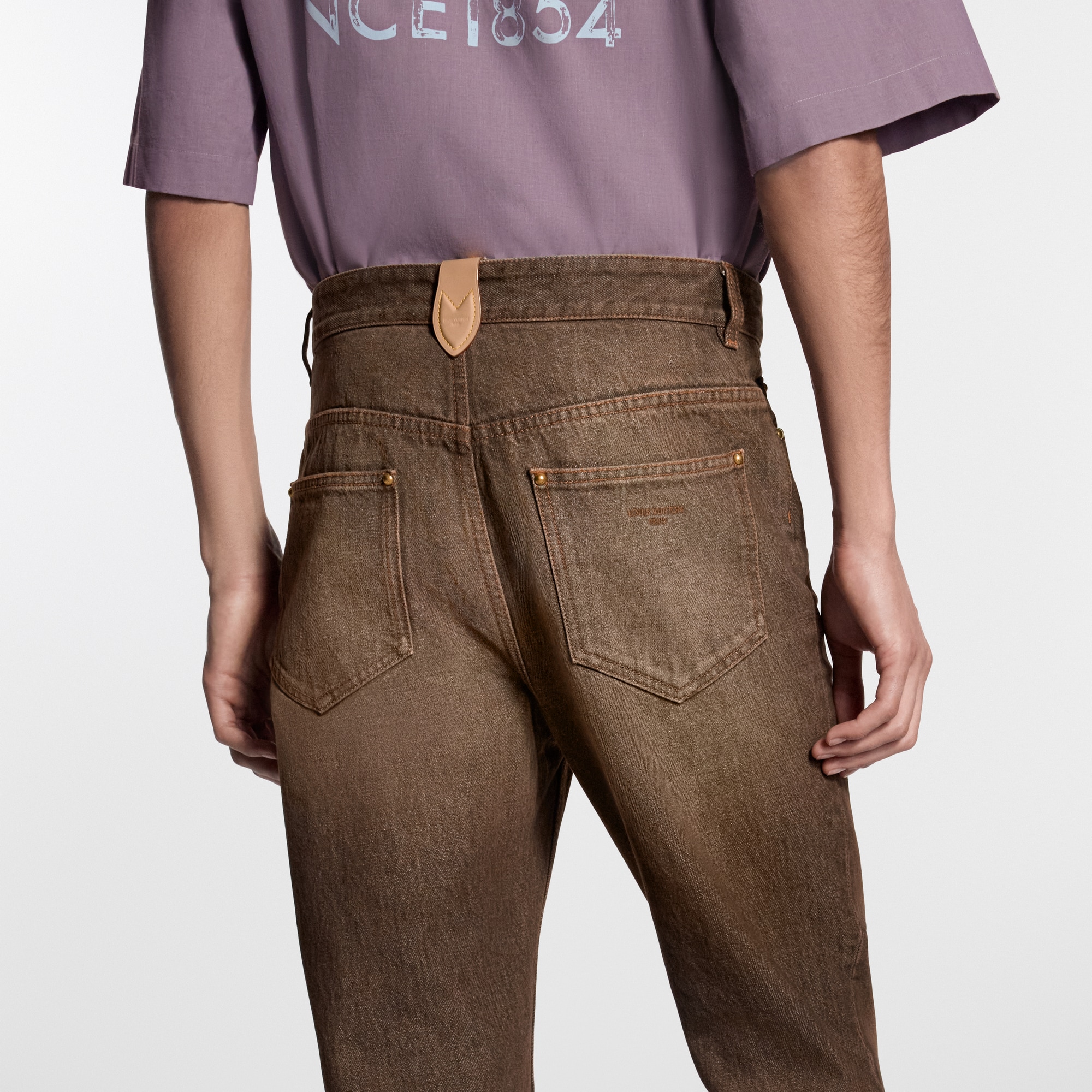 Coffee Indigo Denim Bootcut Pants - New - For Men | LOUIS VUITTON ®